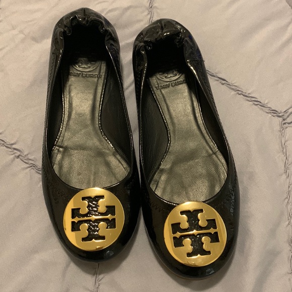 Tory Burch flats black SZ 6.5 - Picture 1 of 8